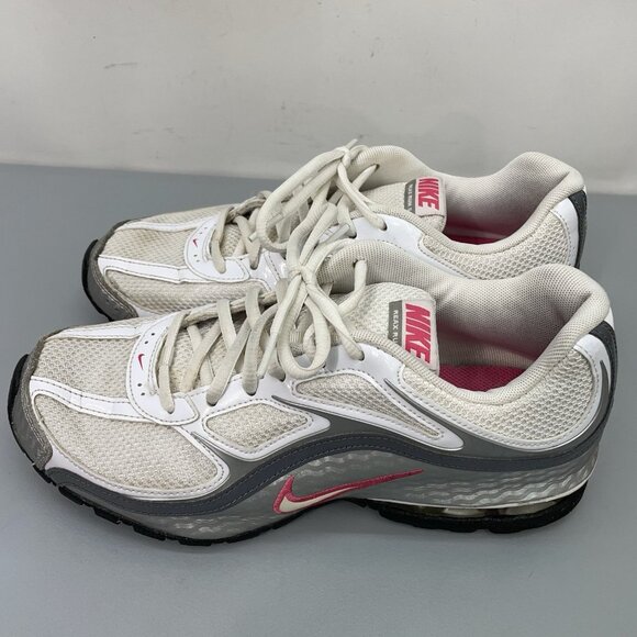 Nike Reax Run 5 Sneakers Shoes Running Training Athletic Silver White Womens 8 - Picture 7 of 14